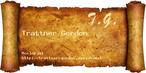 Trattner Gordon névjegykártya