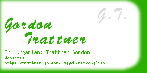 gordon trattner business card